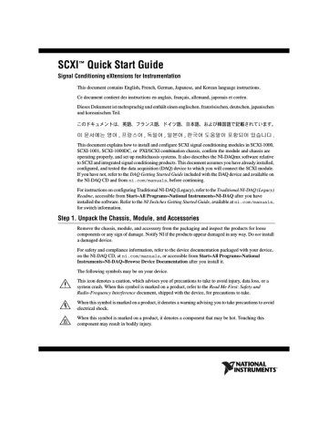 SCXI Quick Start Guide (Mulitlingual) | Manualzz