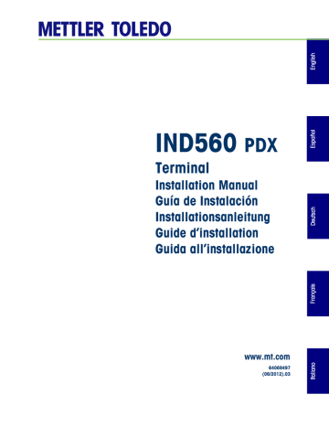 IND560 PDX - Mettler Toledo | Manualzz