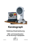 OCULUS Keratograph C, E - Gebrauchsanweisung