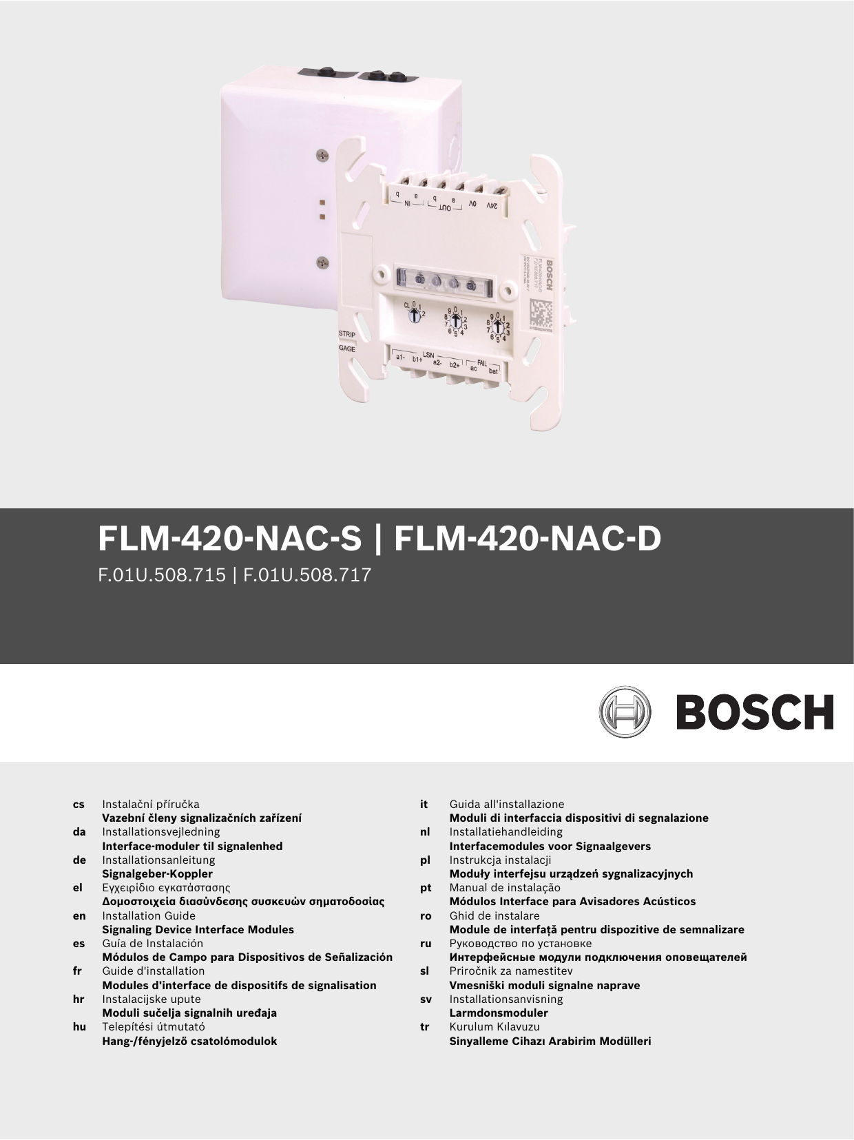 Bosch FLM-420-NAC-D | Manualzz