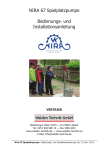 NIRA 67 Spielplatzpumpe Bedienungs- und Installationsanleitung