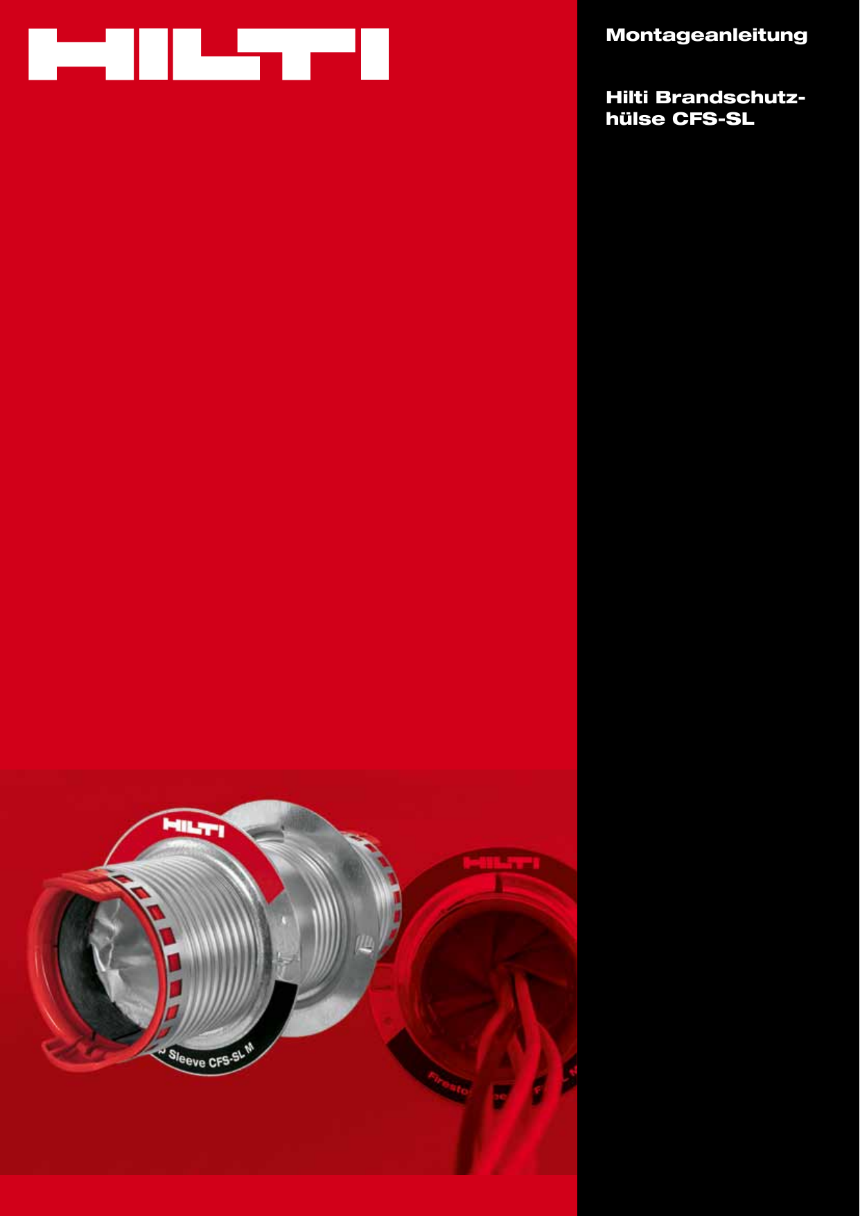Montageanleitung Hilti Brandschutz Hulse Cfs Sl Manualzz