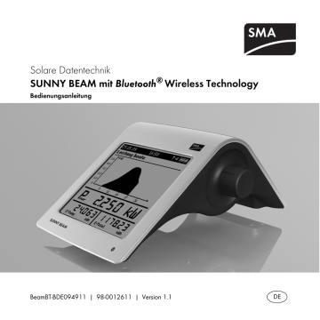 SUNNY BEAM mit Bluetooth® Wireless Technology | CSV-Datei