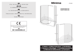 Minima curved shower enclosure E40F6400A-GA, E40F7300A-GA Fitting Instructions