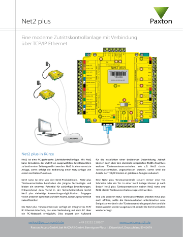 Net2 Plus | Manualzz