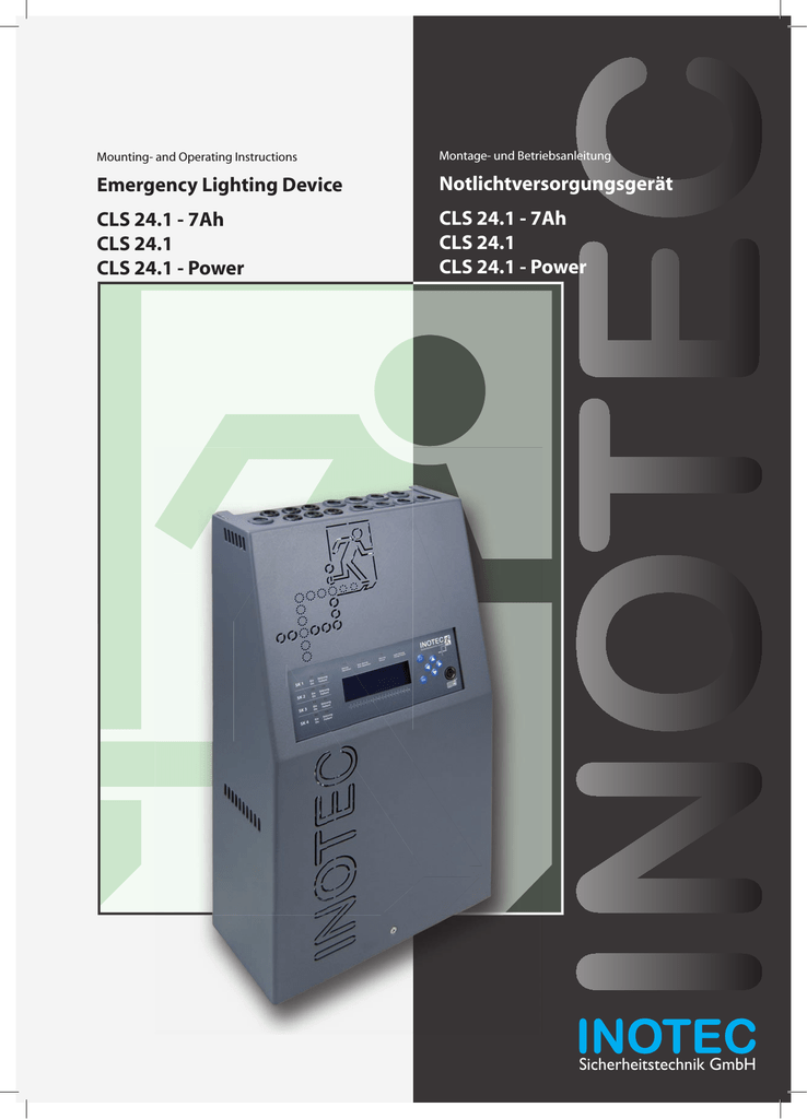 Inotec cls 24 bedienungsanleitung