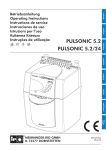 PULSONIC 5.2 e 5.2/24 - Manual de Opera&ccedil;&atilde;o