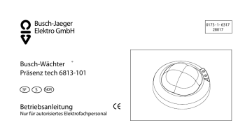 Busch-Wächter ® Präsenz tech 6813-101 | Manualzz