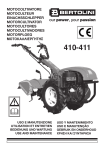 Bertolini 410, 411 Motor Cultivator Instruction Manual