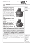 Rietschle Thomas CEV 3709 &amp; 3718 Radial Blowers Operating Instructions