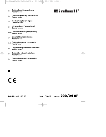 EINHELL BT-AC 200-24 OF Original Operating Instructions | Manualzz