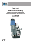 BDS MAB 525 Operating Instructions