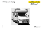 Reisemobil Missouri 600 H, 635 LS und 635 LB/GB Betriebsanleitung