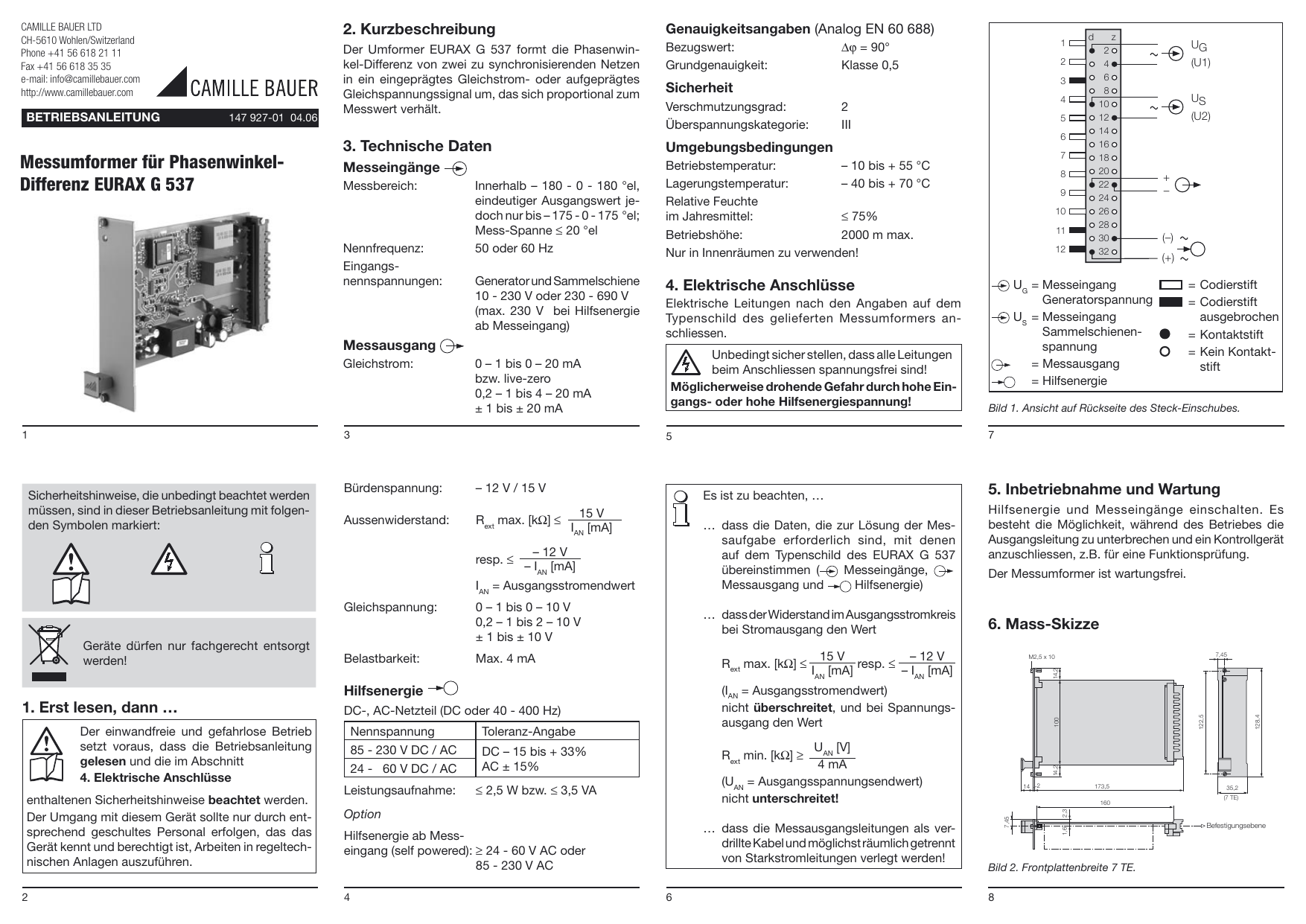 SWMU 41.5 - Messumformer Für Wechselstrom - MBS AG Produktbild-Vorschau 5