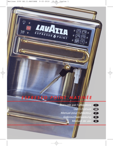 Lavazza ESPRESSO POINT MATINÉE User manual | Manualzz