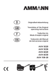Ammann AVH 5020, 5030, 6020, 6030, 100-20 Operating Instructions