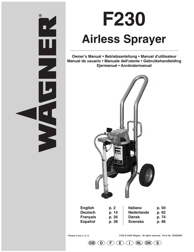 Airless Sprayer Manualzz