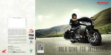 Gold Wing F6B Interstate | Manualzz