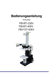 TimberBoss Holzspalter FBV6T-230V, FBV8T-400V, FBV10T-400V Bedienungsanleitung