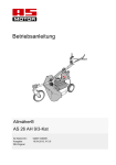 AS-Motor AS 26 AH 9/3-Kat Betriebsanleitung