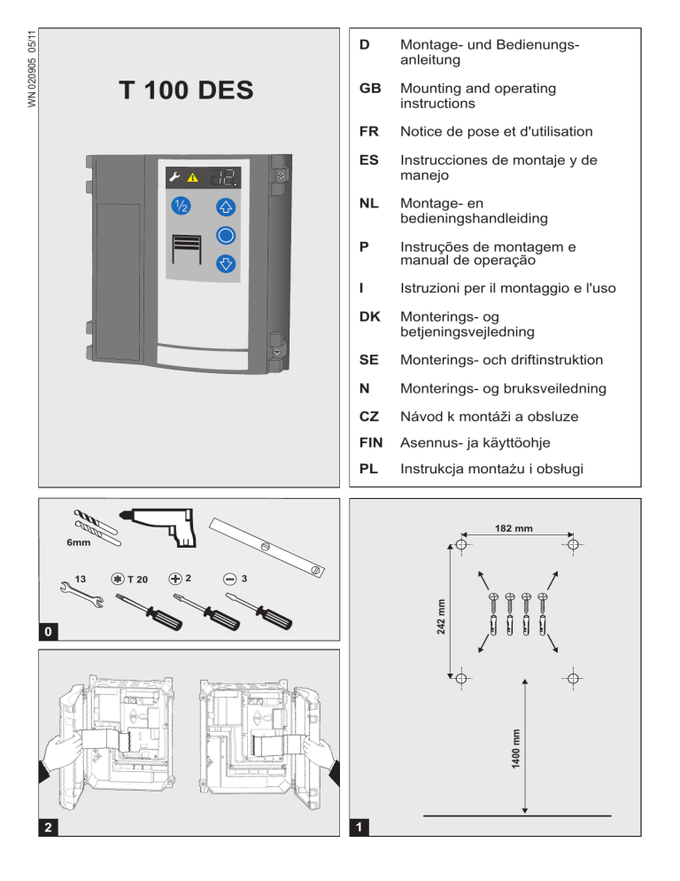 T100 Des Novoferm Manualzz