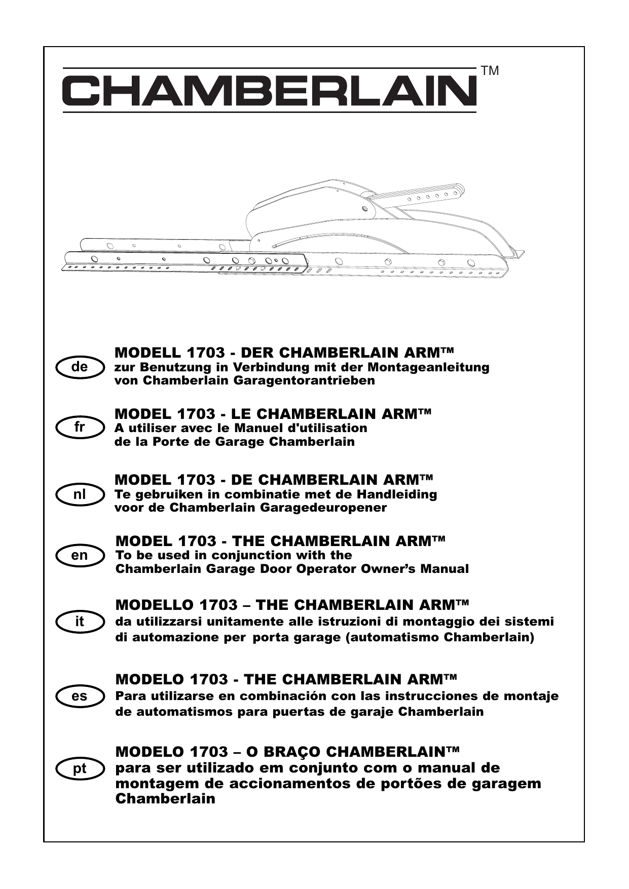 Chamberlain Liftmaster 1703e De Handleiding Manualzz