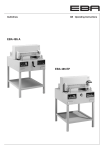EBA Paper Guillotine 485 A, 485 EP Operating Instructions