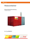 Heizcontainer MH600C Originalbetriebsanleitung