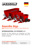 Peecon Biga Eco, Eco Low, Twin Eco, Twin Eco Wide Body, Mammoet Betriebsanleitung