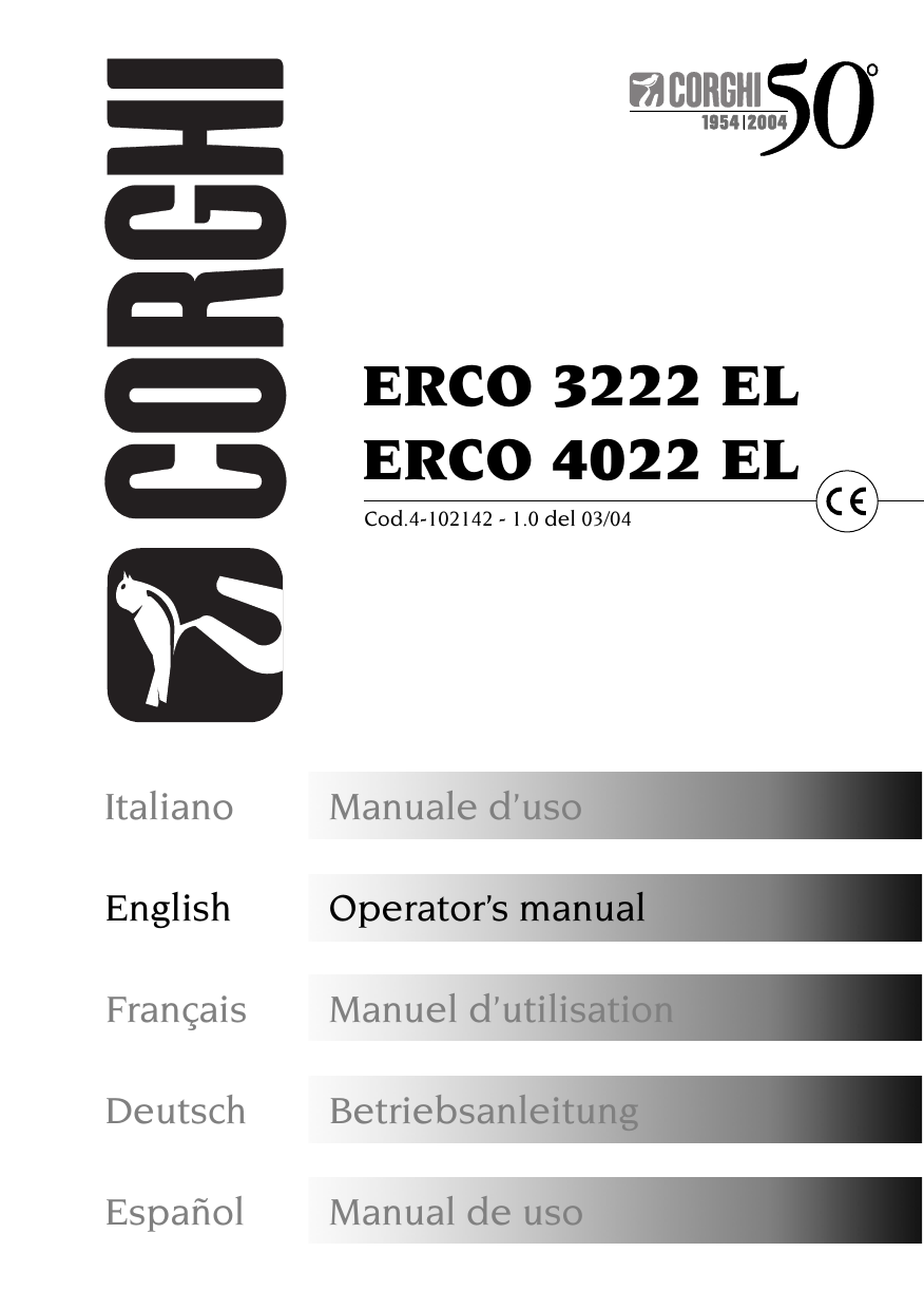 Erco 3222 El Erco 4022 El Operators Manual Manualzzcom