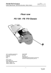 G&Ouml;LZ Floor saw Classic FS 130 and Classic FS 170 Operating Instructions