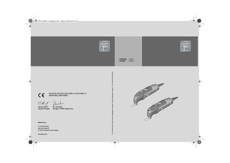 Fein Fmm 250q Top Plus Anvandarmanual Manualzz