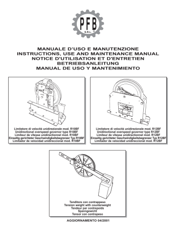 Overspeed Governor R Bf R Bf Instructions Manual Manualzz