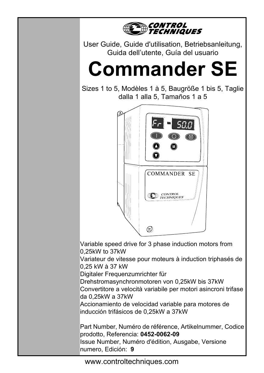 Commander se betriebsanleitung