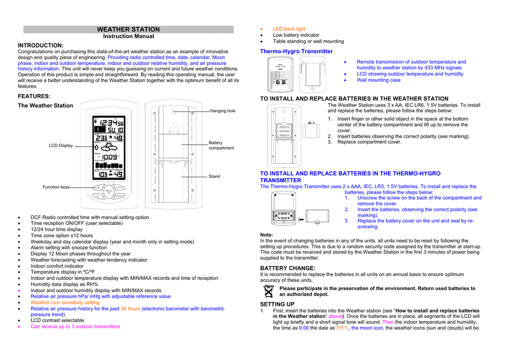 Operating Manual For Weather Forecaster Manualzz Operating Manual For Weather Forecaster Manualzz