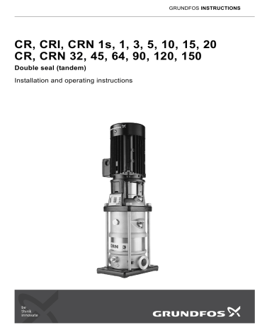 Grundfos CRI 20 Installation And Operating Instructions | Manualzz