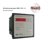 FRAKO EMR 1100 -S Betriebsanleitung