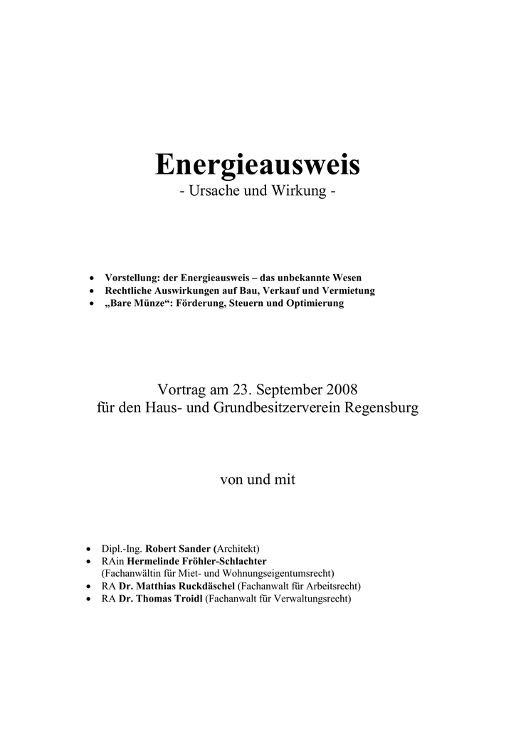 Energieausweis Schlachter Und Kollegen Manualzz Com