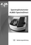 Spektrophotometer AL800 SpectroDirect Bedienungsanleitung
