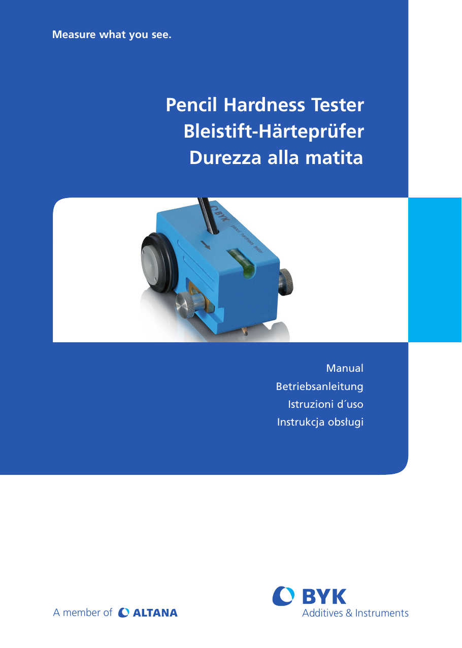 pencil hardness test procedure