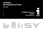 I:SY E-Rad Betriebsanleitung
