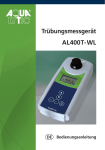 Tr&uuml;bungsmessger&auml;t AL400T-WL Bedienungsanleitung
