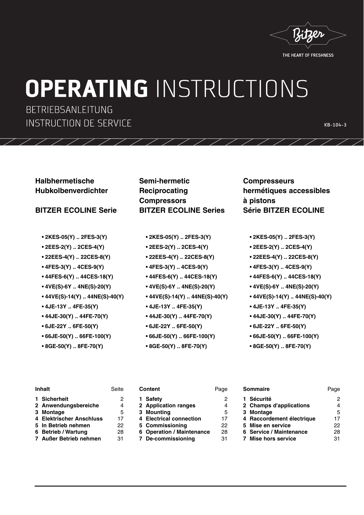 Halbhermetische Hubkolbenverdichter Bitzer Ecoline Serie Manualzz Halbhermetische Hubkolbenverdichter Bitzer Ecoline Serie Manualzz