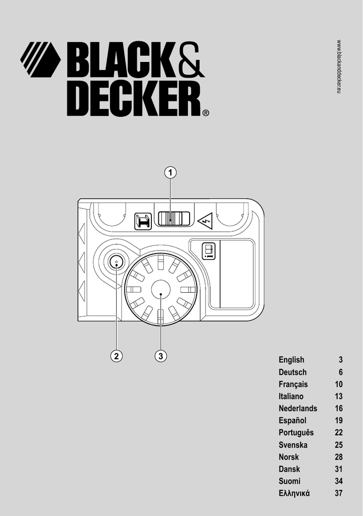 BLACK & DECKER BDS200-XJ Detector manual de tuberías y cables