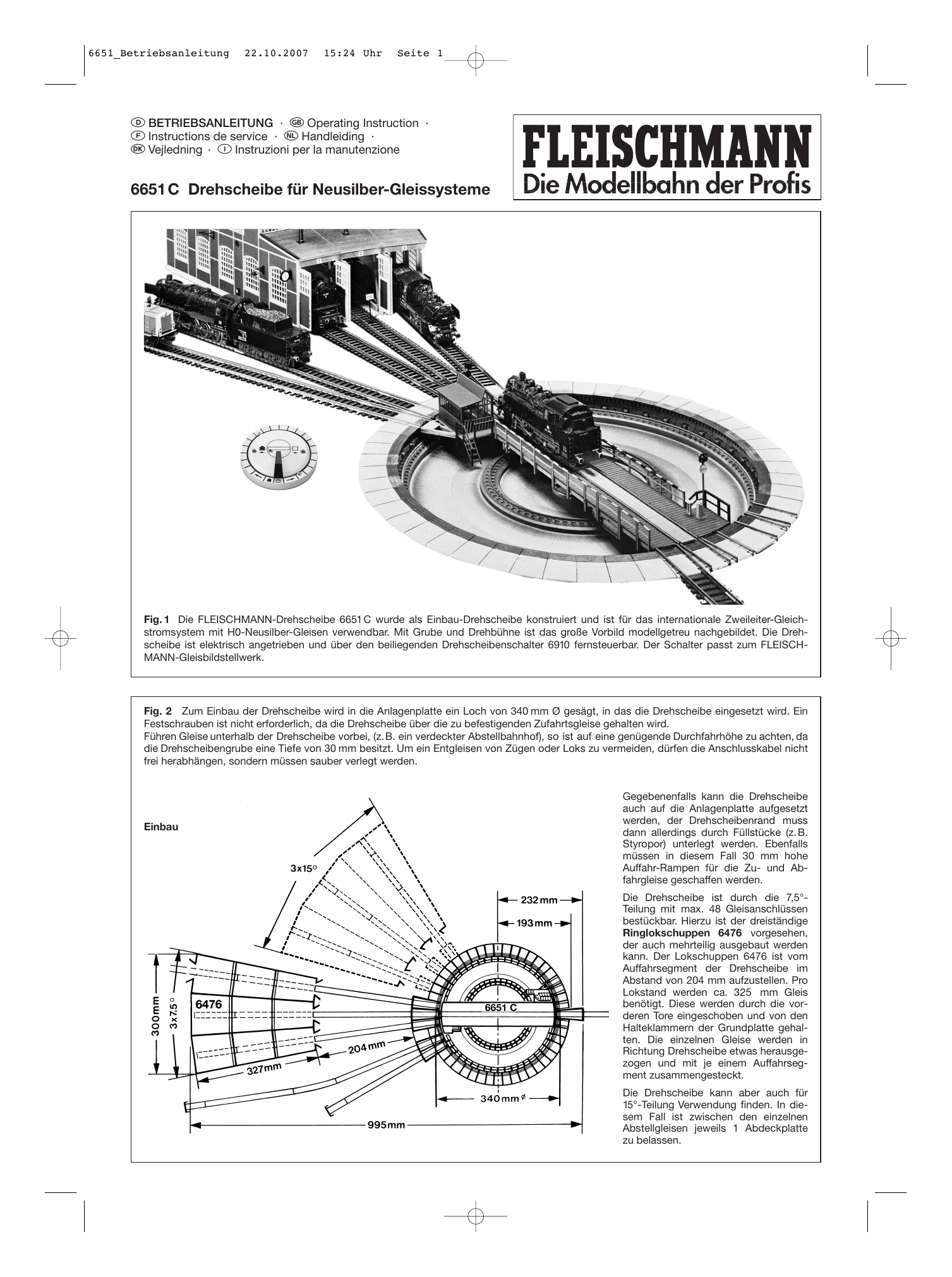 Trix 66861 C Track Turntable