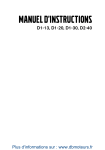 Manuel d&rsquo;instructions Moteur marin D1 13, D1 20, D1 30, D2 40