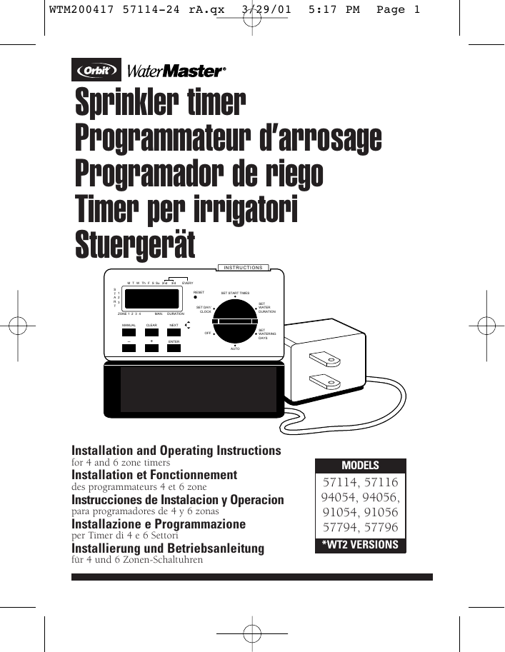 Orbit Timer Manual Pdf