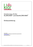 Einbauanleitung KL&Auml;RCHEN&reg; und kleinKL&Auml;RCHEN&reg; - alles klar GmbH