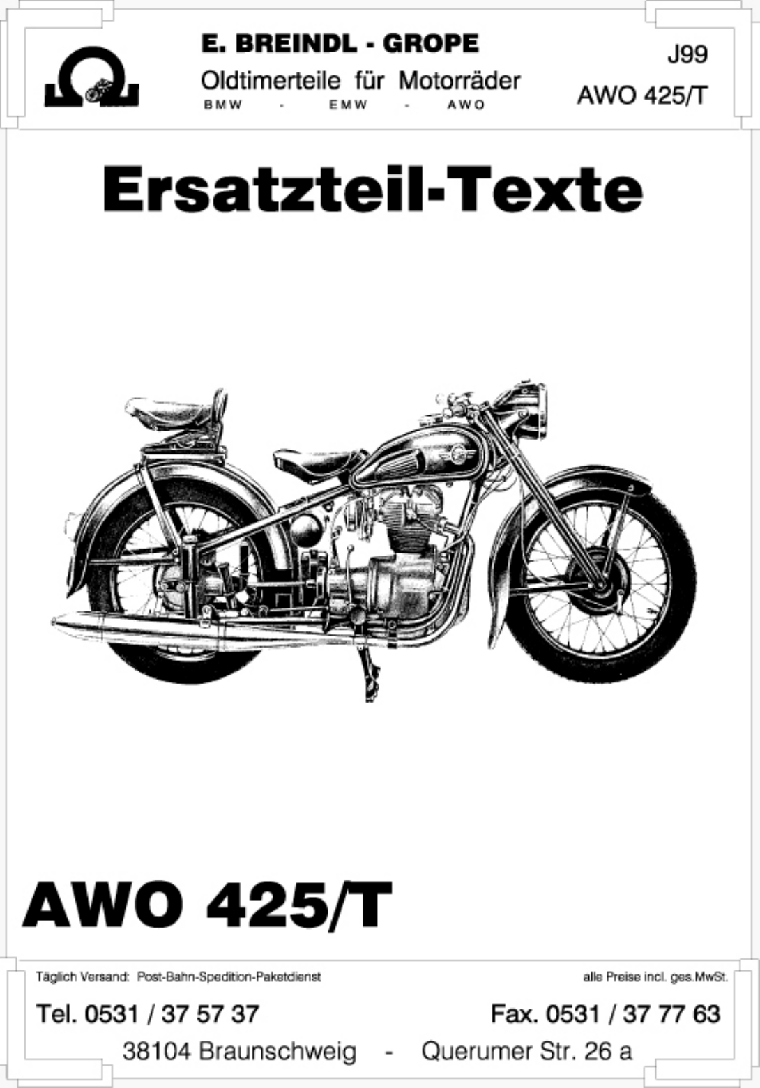 7-teilig AWO T Gasgriff im Satz mit Griffgummis EMW,RT 125 in schwarz !