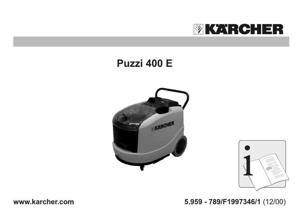 Puzzi 400 E Karcher Futuretech Manualzz